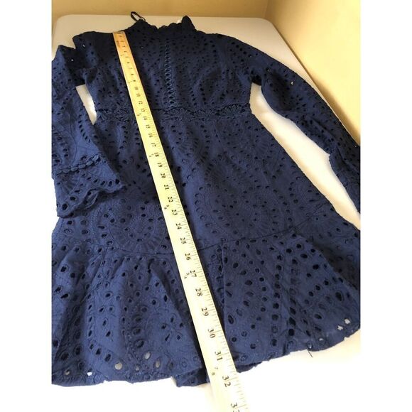 SAINTS SECRETS SANGLAISE EMBROIDERED TURTLENECK DRESS SZ6 - Picture 13 of 14